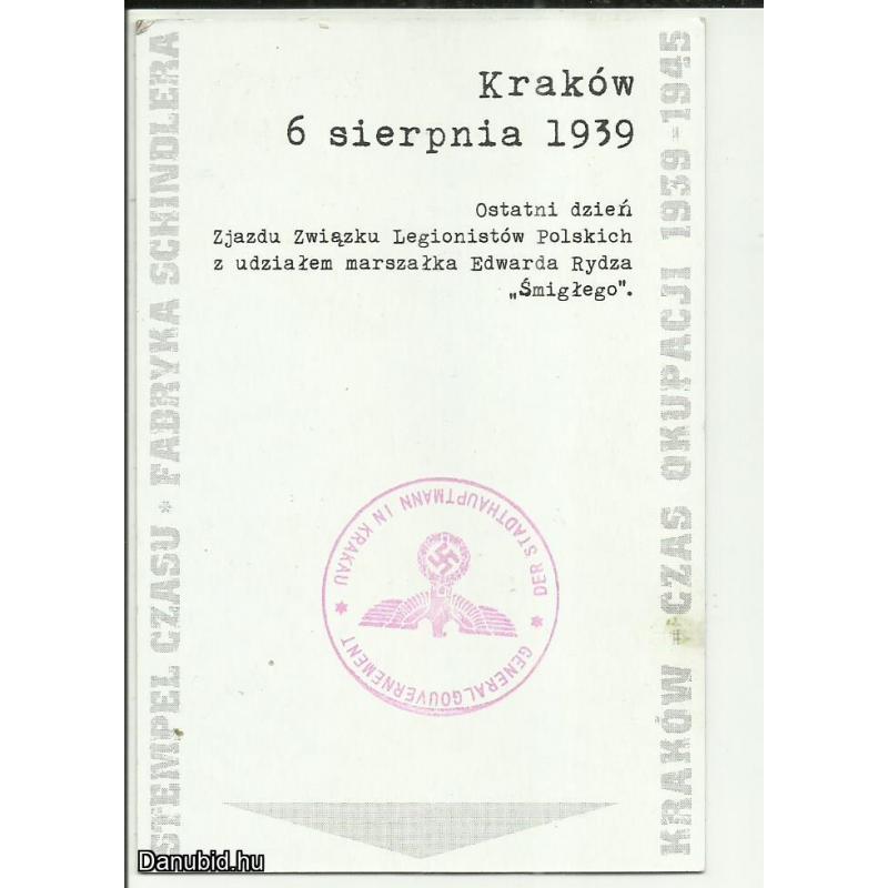 1939.- Krakkó - szvasztika - Edény és zománcgyár -Schindler -gyár