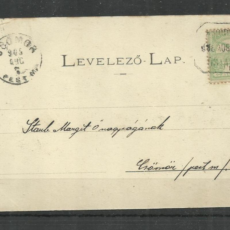 1905.- Üdvözlet Felső- Ruzsbach fürdőből - futott képeslap