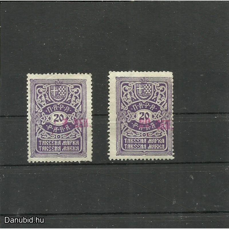 Szlovénia-illetékbélyeg - MNH/**-felülnyomott 2 db