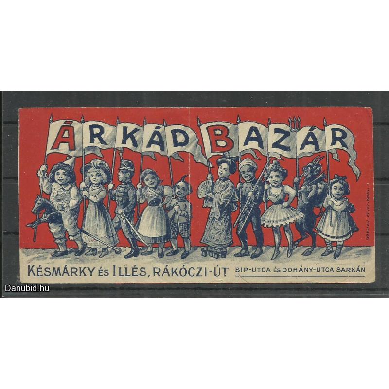 1920.-  1 db számolócédula - Árkád - Késmárky - Zászlók