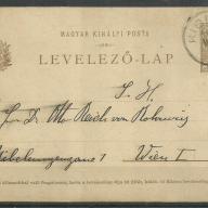 1910.- Levelezőlap - Kisbér röl - Bécsv - be