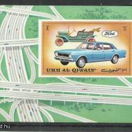 1972.- Umm al-Quwain - MNH/ ** 52. sz. blokk – Gépjárművek (Ford)