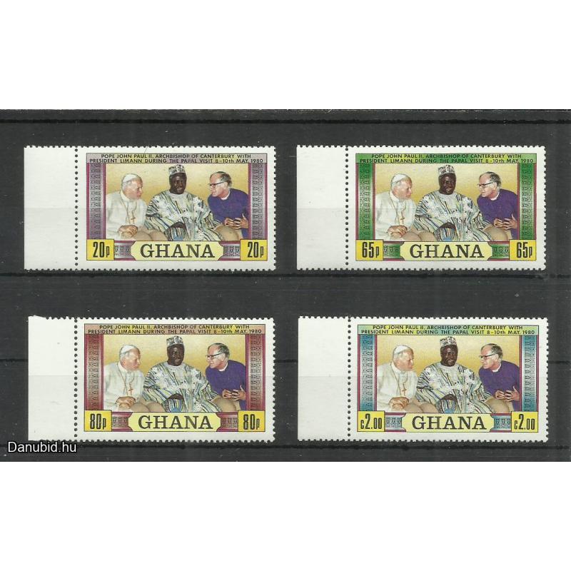1980.- Ghána - MNH/** - II.János Pál pápa ázsiai látogatása