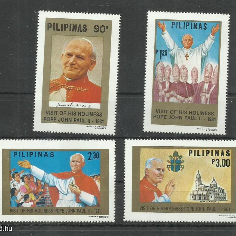 1981.- Fülöp- szigetek - MNH/** - II.János Pál pápa ázsiai látogatása