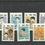 1963.- Vöröskereszt sor - MNH/** - 7 érték