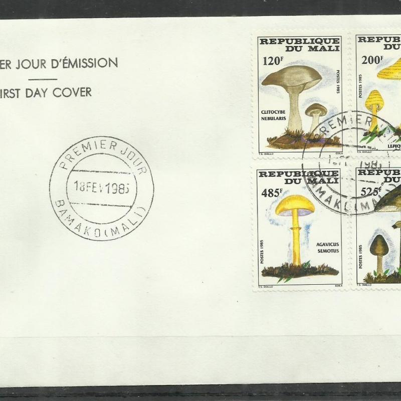 1985.-  Mali - F.D.C.- MNH/** - Gomba -gombák sor