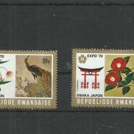 1970.- Ruanda -- MNH/** - Osaka Expo 2 db