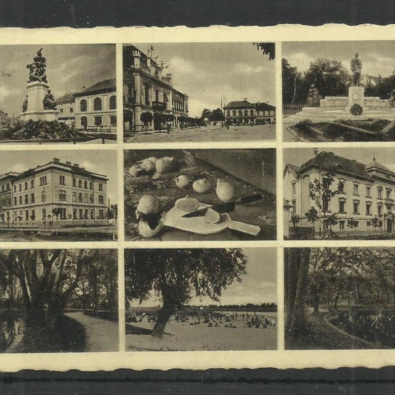 1942.- Makó - részletek - képeslap