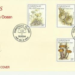 1984.- Karácsony - sziget alkalmi boríték (FDC) – Gombák,