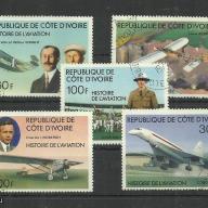 1977.- Elefántcsontparti Köztársaság – Repüléstörténet - MNH/**