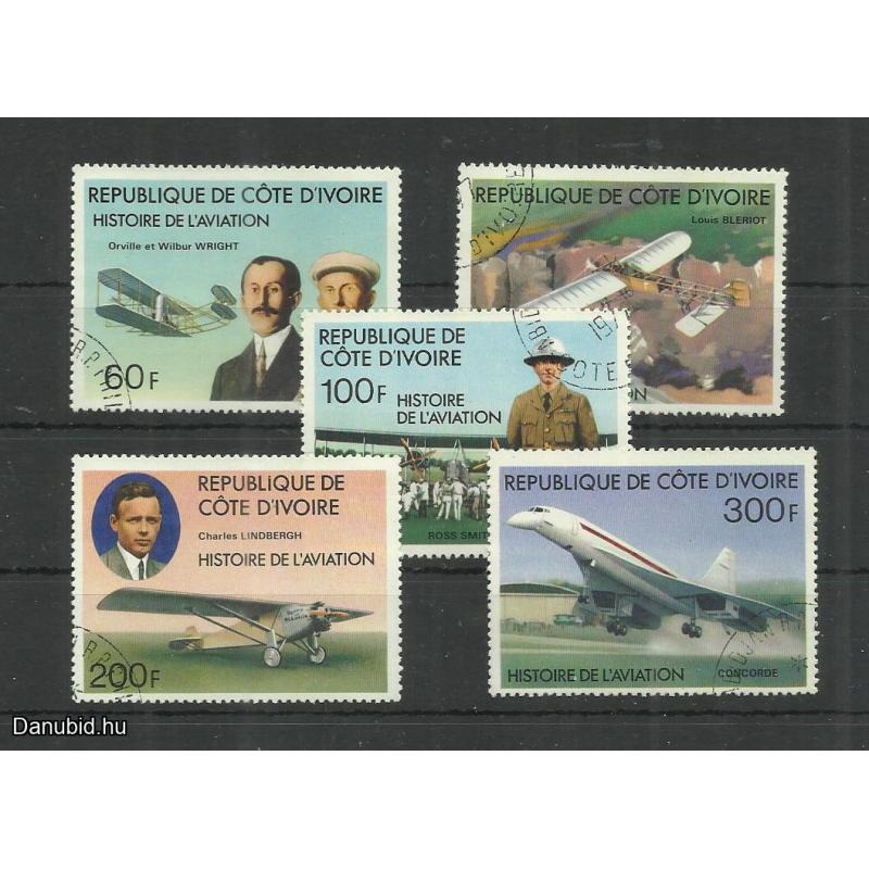 1977.- Elefántcsontparti Köztársaság – Repüléstörténet - MNH/**