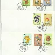 1983.- Vietnám - F.D.C. - gombák - 3 db