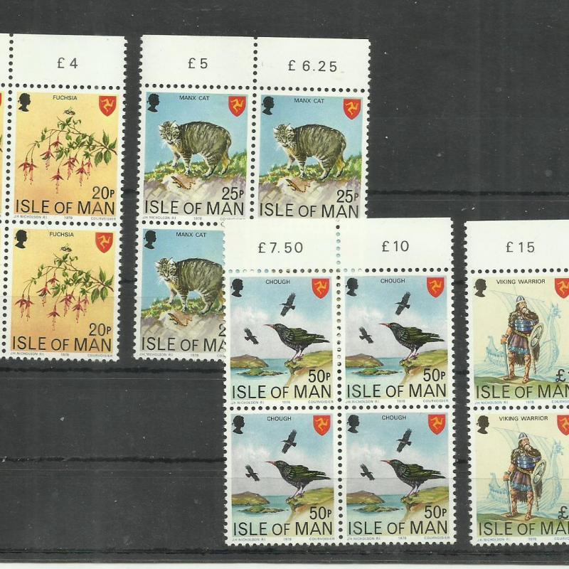 1980.- Isle of Man - MNH/** - blokk - 4 x madár - macska - holló
