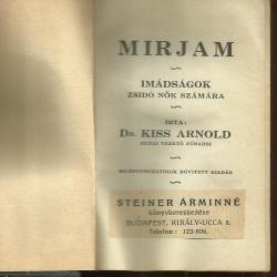 Mirjam - női zsidó imakönyv - Klein Adolf írta