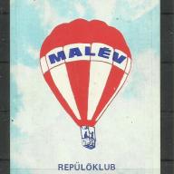 1979.- MALÉV - kártyanaptár Hőlégballon