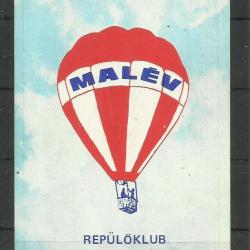 1979.- MALÉV - kártyanaptár Hőlégballon