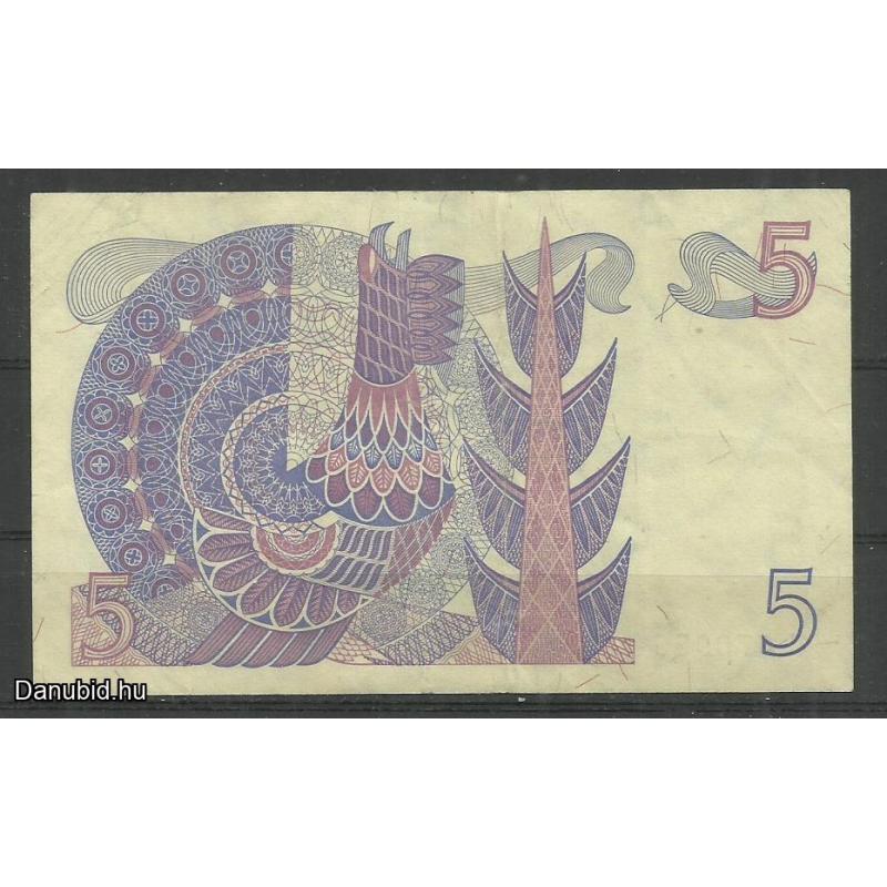 1978 .- Svédország-  5  kronor -  használt