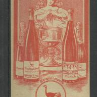 1920.-  1 db számolócédula - Borhegyi F. - Borkereskeddő - I.