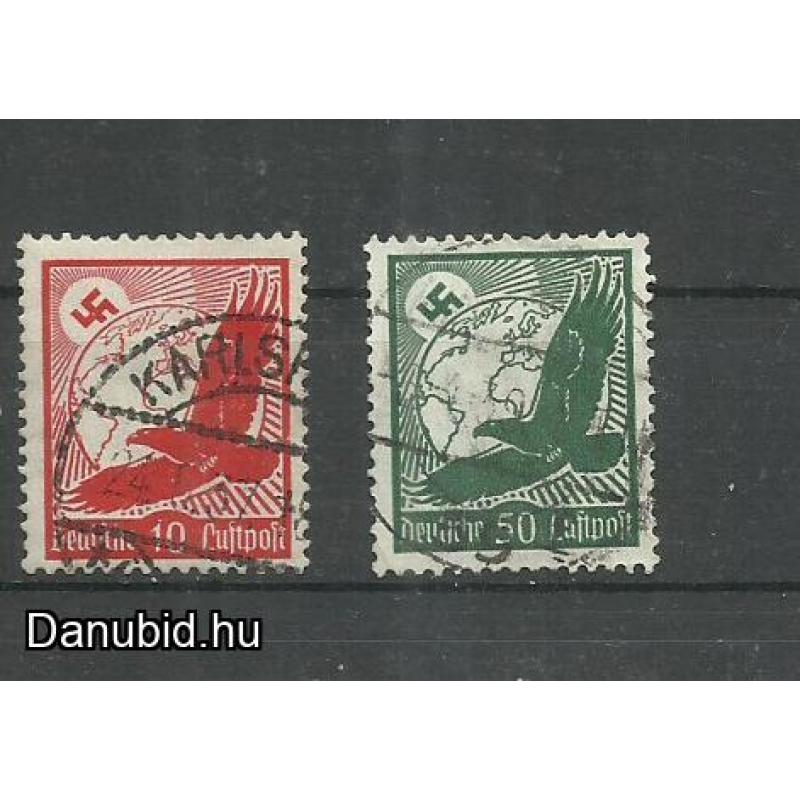 1934 .- Deutsches Reich - Légi posta - 2 db