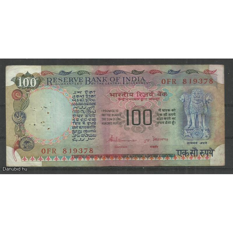 1962 .-  India  - 100 rupia -  használt