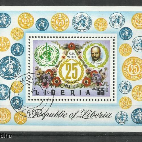 1973.- Libéria - blokk - MNH/** - Libéria  Nobel-díj , Sir Alexander Fleming