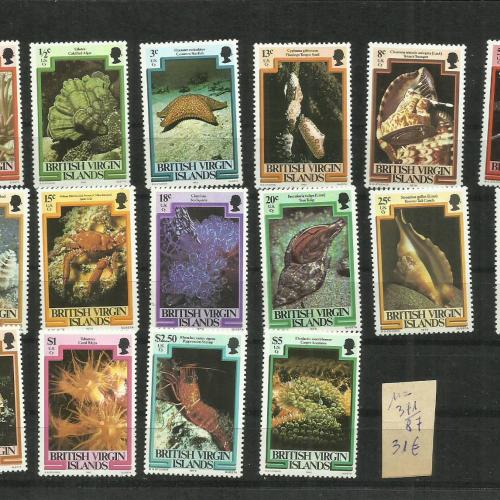 1979–80.-  Brit Virgin-szigetek - MNH/** - Tengeri élővilág