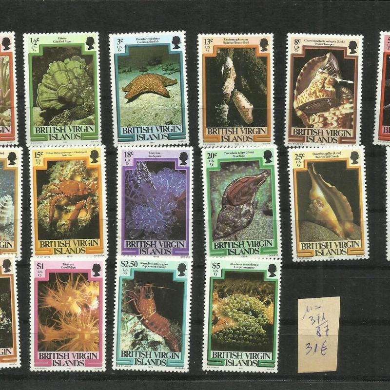 1979–80.-  Brit Virgin-szigetek - MNH/** - Tengeri élővilág