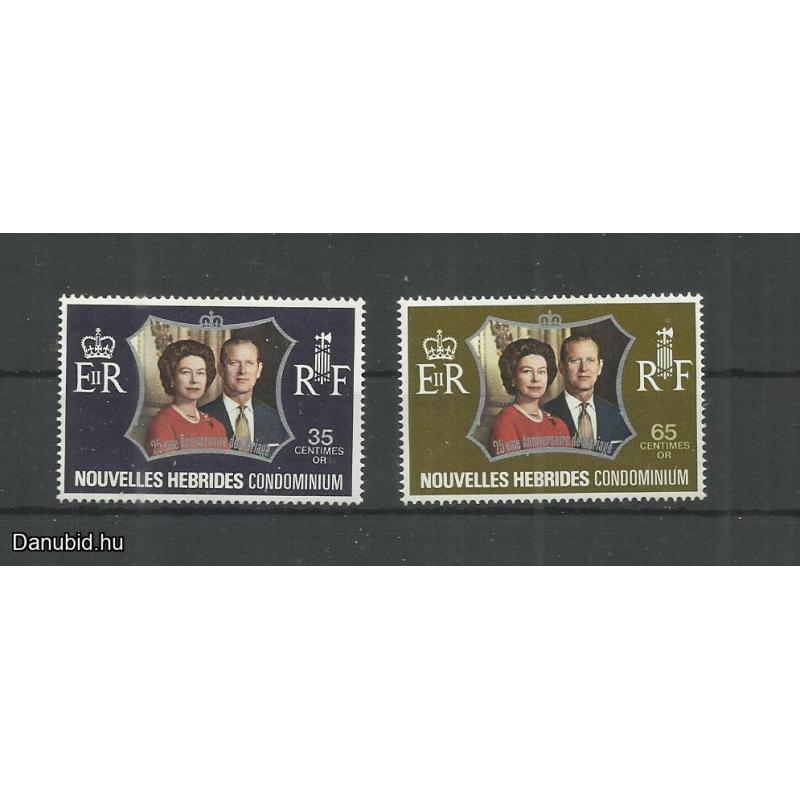 1972- Űj Hebridák - MNH/** - 25. ezüstlakodalom esküvői évfrguló