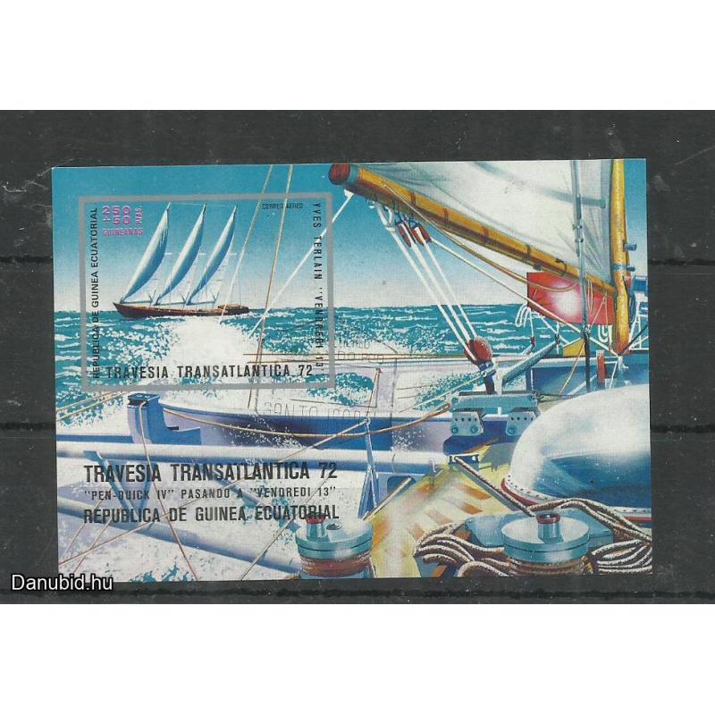 1972.- Egyenlítői-Guinea- vágott blokk - MNH/** - Transzatlanti átkelés