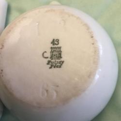 Zsolnay - patikamozsár - porcelán -kicsi mozsár