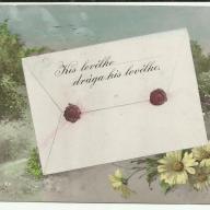 1908.- Levélke - képeslap - futott