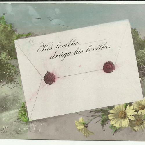 1908.- Levélke - képeslap - futott