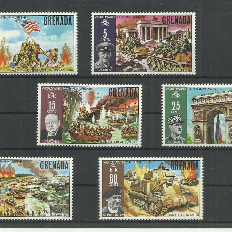 1970.- Grenada - MNH/** - 25.évforduló a II Világháború befejezésének
