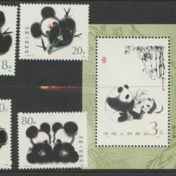 1985.-Kínai - blokk + sor  - MNH/** - panda