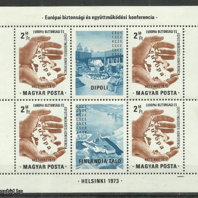 1973.- Helsinki - Konferencia az Európai Biztonsági  - kisív - MNH/**