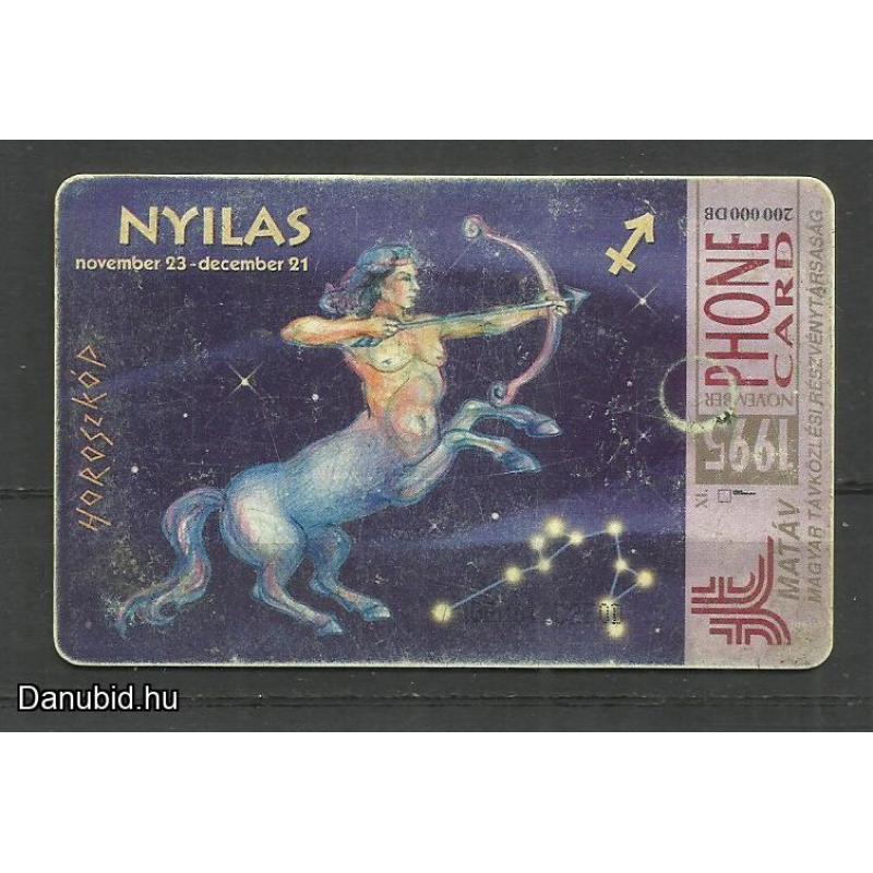 1995.- Horoszkóp Nyilas - Magyar Telefonkártya