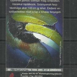 1998.- Védett állatok - Magyar Telefonkártya - Malabári szarvascsőrű