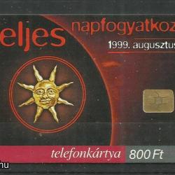 1999.- Teljes napfogyatkozás - Magyar Telefonkártya