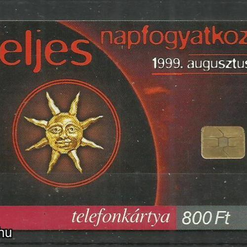 1999.- Teljes napfogyatkozás - Magyar Telefonkártya