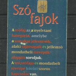 2000.- Szó fajok - Magyar Telefonkártya