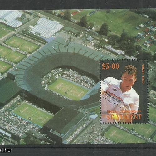 1988.- Szent Vincent- blokk - MNH/** - Ivan Lendl - tenisz
