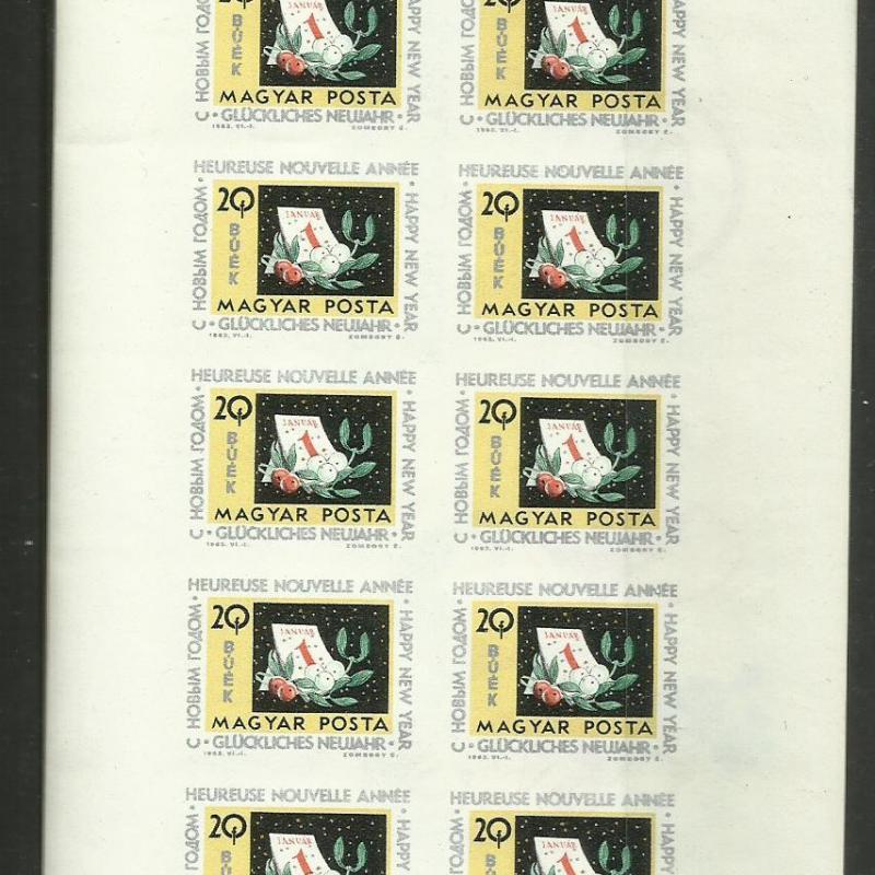 1963.-  Újév sor ....... MNH/** bélyegfüzet 20 db