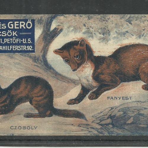 1920.-  1 db számolócédula - Elkán és Gergő - szűcsök - fanyest