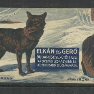 1920.-  1 db számolócédula - Elkán és Gergő - szűcsök - farkas