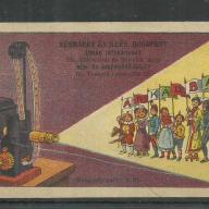 1920.-  1 db számolócédula - Árkád - Késmárky - mozgókép vetítő