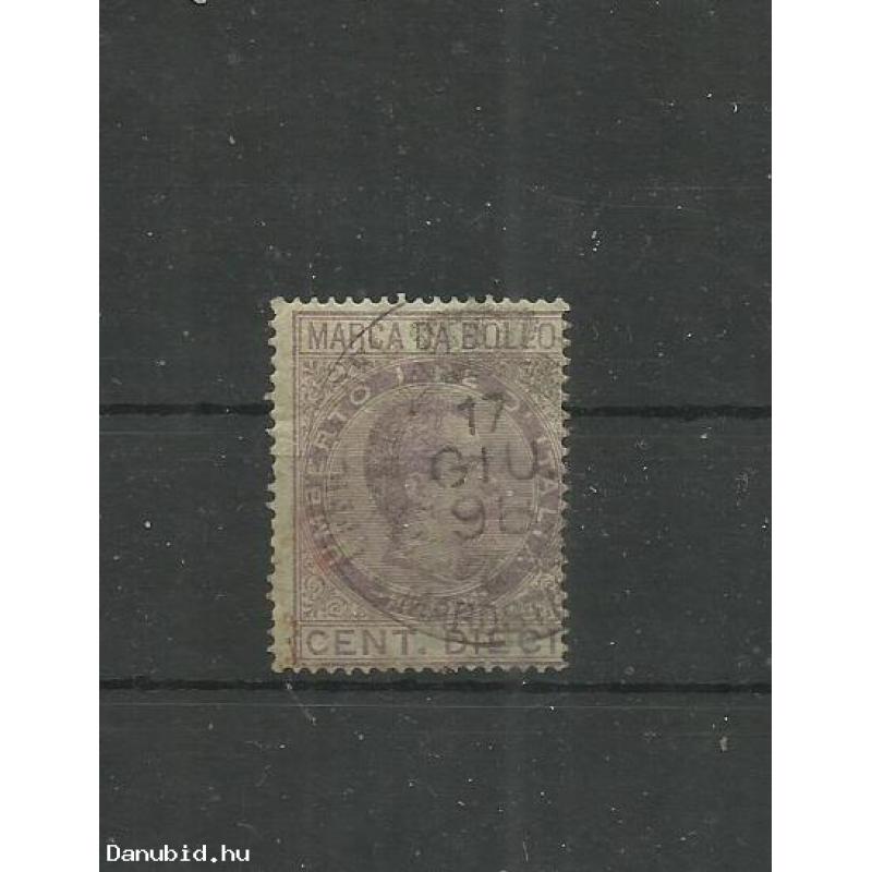1885.-Olaszország - marca da bollo- Umberto király illeték