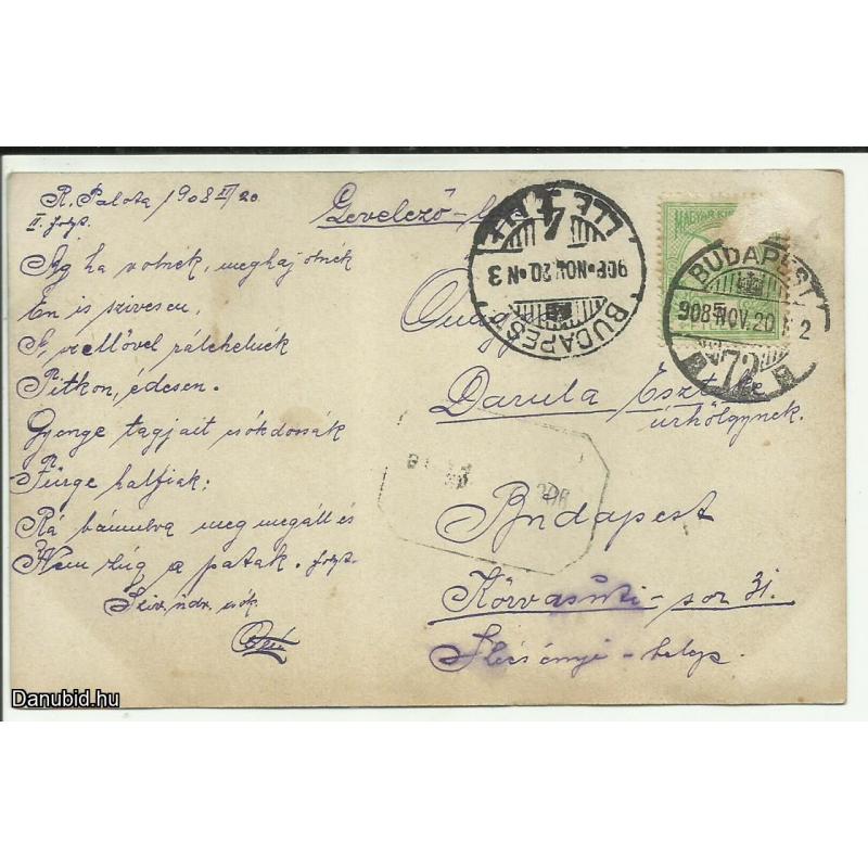 1908.- Vidd el - futott képeslap