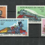 1975.- Rep.Niger - MNH/**-  Mozdony - hires vonatok