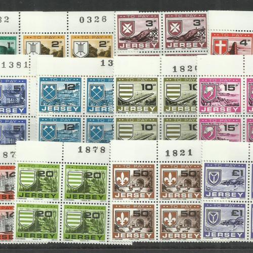 1978.- Jersey - portóbélyeg sorozat - MNH/** - 12 db
