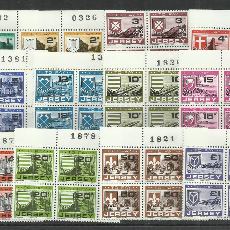 1978.- Jersey - portóbélyeg sorozat - MNH/** - 12 db
